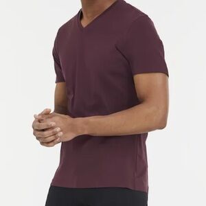 Goodfellow & Co Burgundy Short Sleeve Crew Neck Tee